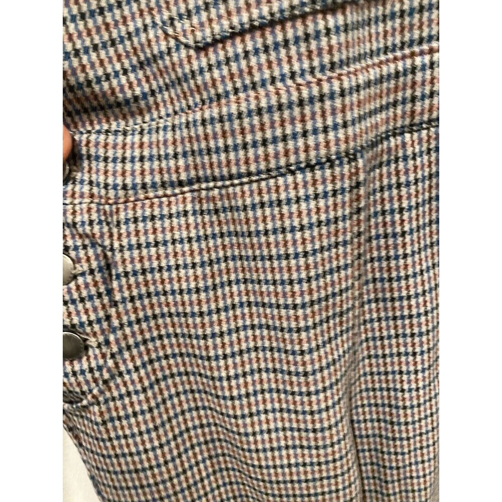 Zara Little Girls Houndstooth Pattern Overalls in Gray/Brown Size 9 - Picture 6 of 7